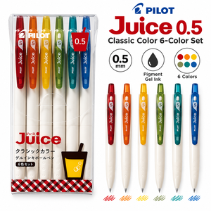 Juego de 6 Bolígrafos de Gel Pilot Juice de 0.5 mm, Colores Clásicos, Multicolor, Material de Oficina y Escolar - Product Image 6