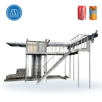 Machine de dépalletisation automatique de haute performance pour lignes d'emballage de canettes en aluminium, de boîtes en fer blanc et de bouteilles en PET