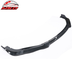 Lèvre de pare-chocs avant compatible avec Honda Civic 2019-2021 style IKON V4, imitation fibre de carbone, PP, 1 pièce, pièces auto de haute qualité, kit carrosserie - Product Image 4