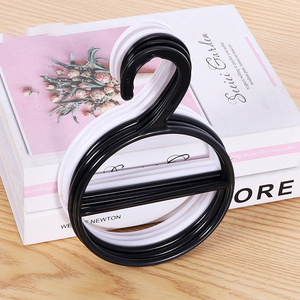 Crochet rond en plastique organisateur cintre pour écharpe ceinture Hijab et <span class=keywords><strong>porte</strong></span>-cravate affichage de stockage pour garde-robe centre commercial - Product Image 5