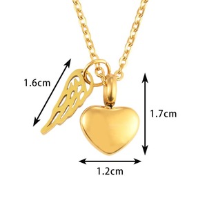 Waterproof 316L Stainless Steel Cremation Urn Pendant for Ashes - Durable Memorial Jewelry Keepsake Necklace for Human & <b>Pet</b> - Product Image 6