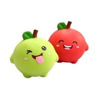 Grande Pomme de Noël en Caoutchouc Souple à Rebond Lent, Jouet Anti-Stress – Cadeau Idéal pour la Veille de Noël