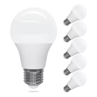 Ampoule LED d'entrepôt en promotion E27 B22 12W Haute luminosité Intérieur Blanc froid PC AC SMD 3000-6500K