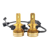 Ampoule de phare Led dorée Phares Led Haute Puissance H7 H4 H13 9004 9007 pour 12V Voitures 24V Camions
