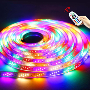 Guirnalda de luces LED RGB de 220V ws2812b, impermeable, con efecto de agua corriente, 48D 96D, color de ensueño, para decoración navideña, fiestas y hogar, 100m - Product Image 1