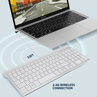 Clavier ergonomique sans fil 2,4 G pleine taille au prix d'usine pour iPad