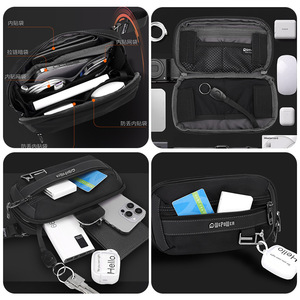 Lightweight Customized Waterproof Polyester Travel Waist Pack with Secure Zipper and Large Capacity Daily Use - Product Image 6
