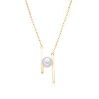 Collier élégant pour femme en argent sterling 925 avec perle d'eau douce, accessoire de mode