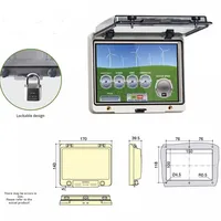 Boîtier en plastique transparent étanche de 7 pouces 12.5 pouces pour instruments Boîtiers de protection d'écran tactile électronique étanche à la pluie