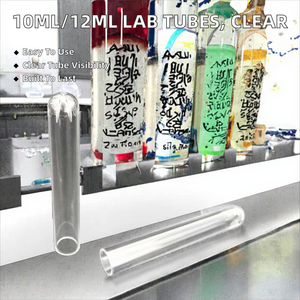 หลอดพลาสติกใสสำหรับห้องปฏิบัติการทางการแพทย์ PP/PS/PET ขนาด 3 มล. 15x100 มม. พร้อมจุกและฝาปิด ตัวอย่างฟรี - Product Image 2
