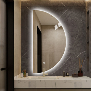 <span class=keywords><strong>Specchio</strong></span> da Parete Decorativo Mezzaluna di Design Moderno per Arredo Casa, Bagno, Ingresso e Soggiorno - Product Image 5