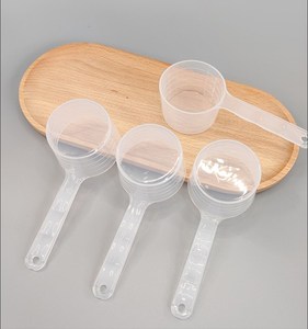 <span class=keywords><strong>Cuillère</strong></span> en <span class=keywords><strong>plastique</strong></span> PP transparente à manche court de qualité alimentaire 5g 10g 20g 25g poudre 20ml 40ml 50ml <span class=keywords><strong>cuillère</strong></span> à mesurer liquide - Product Image 2