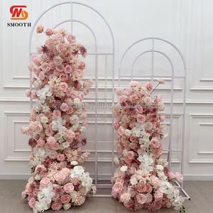 Camino de Mesa de Flores de Peonía Rosa Fantasía Suave Hecho a Mano para Decoración de Bodas y Fiestas de Cumpleaños - Product Image 6