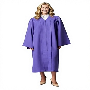 Conjunto de Toga, Birrete y Borla de Graduación para Adultos, Poliéster Mate 100% Poliéster, Túnica Académica para Ceremonia Escolar - Product Image 1