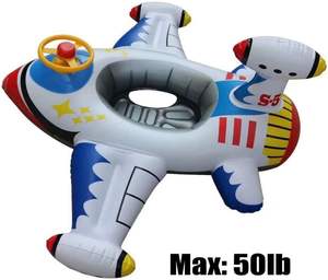 MAKE WAVES EU & USA Certified PVC Airplane Baby <b>Pool</b> Float <b>Inflatable</b> <b>Swim</b> Float for Toddlers and Children - Product Image 3