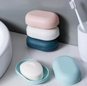All'ingrosso Hotel bagno di plastica PP sapone contenitore di scarico vassoio portasapone da <span class=keywords><strong>viaggio</strong></span> portatile sapone-Case con coperchio - Product Image 5