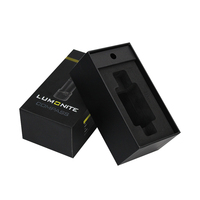 Carpeta Rígida de Cartón Negro de Lujo con Impresión Personalizada al por Mayor, con Laminado Mate, Materiales Reciclados y Logotipo para Empaque de Joyería