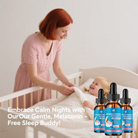 Glycinate de magnésium liquide avec L-théanine oméga 3, vitamine B6, D3, zinc gouttes de magnésium pour enfants pour le sommeil, la relaxation, le calme et la concentration