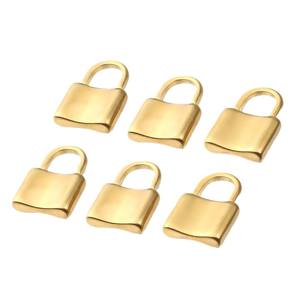 El más vendido, venta al por mayor, abalorios de cerradura pequeña de acero inoxidable, fabricación de joyas DIY, collar, colgante, candado, accesorios, componente artesanal - Product Image 1