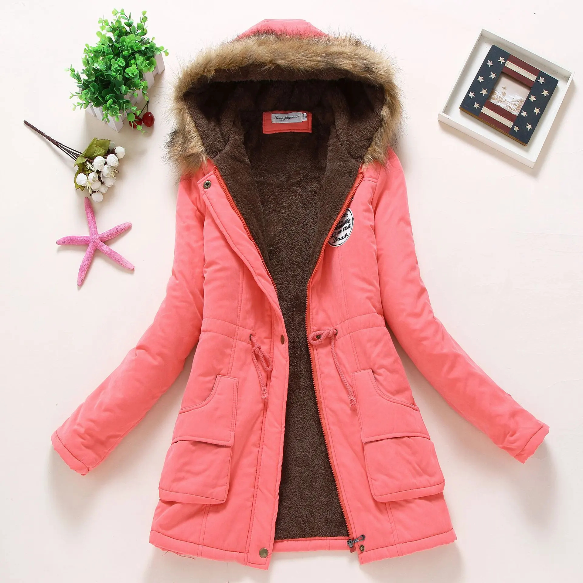 Manteau en laine multicolore pour femmes, manteau <span class=keywords><strong>d</strong></span>'hiver épais à capuche, vente en gros, 2020