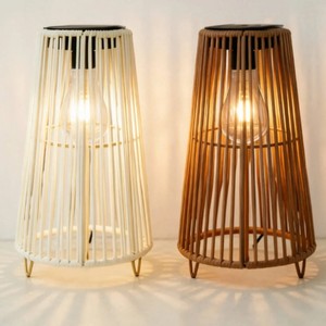 Lanterne tissée suspendue d'extérieur, lampe bohème, décoration, lanternes solaires d'extérieur, étanches pour jardin, cour - Product Image 1