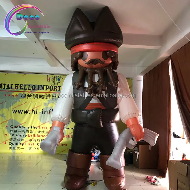 Classic movie opblaasbare piraat cartoon karakter