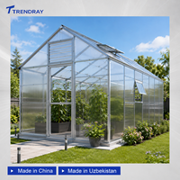 Abri pour plantes d'extérieur résistant à la pluie et à la neige, serres et chambres de jardin, panneaux en polycarbonate solides de couleur personnalisée