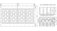 Machine à blocs de ciment manuelle Qt4-26 avec palettes à briques, pression hydraulique, garantie 1 an, également appelée machine à briques Qt4-24