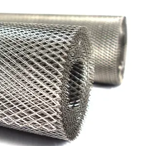 Malla metálica expandida de aluminio Malla expandida de hierro galvanizado para protección de canalón Malla de alambre de valla