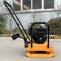 Compacteur à plaque vibrante à essence C120, 20KN, machine de compactage du sol et des routes à poussée manuelle
