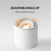 Spot LED encastré en aluminium, 110-240V, angle réglable, anti-éblouissement, pour plafond, maison, balcon, salon
