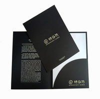 Fabricación personalizada impermeable A4 A5 papel cartón presentación carpeta bolsillo