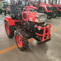 Mini-tracteur compact de 18 CV à démarrage électrique, transmission par engrenages, composant moteur essentiel, mini-moissonneuse multifonctionnelle pour l'exportation