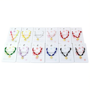 Bracciale con corona in oro e nodo a sette stelle in acciaio inossidabile PULSERA fatto a mano 12 pezzi - Product Image 2