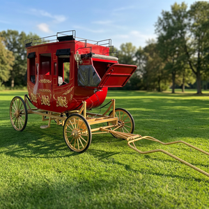 Charrette de Mariage Royale Personnalisée, Chariot Électrique de Luxe Classique en Fer Forgé pour Visites Touristiques, Type Calèche - Product Image 1
