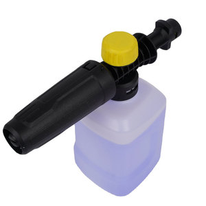 Botella de espuma Mingou de 450 ml, lavadora a presión manual para lavado de autos, pistola de agua de plástico azul - Product Image 3
