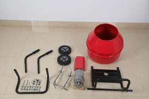 Nouvelle condition Mini Home Bétonnière Main Push Force Action Comprend Pompe Moteur Moteur Usine de fabrication Composants de base - Product Image 5