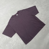 Premium 285GSM zwaargewicht katoenen single jersey vintage gewassen boxy drop shoulder blank T-shirt groothandel op maat