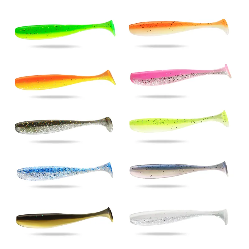 Palmer 5.5cm 7cm 9cm paddle tail soft plastics lures 10pcs/bag soft plastic fishing lure saltwater freshwater fish bionic bait
