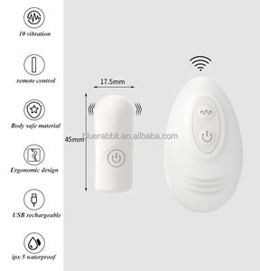 Piccolo e ricaricabile impermeabile da 1.7 pollici con telecomando 10 velocità per masturbazione femminile - Product Image 4
