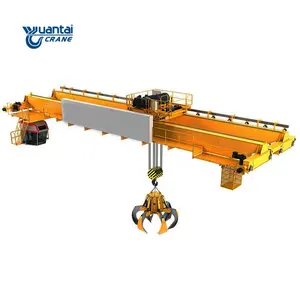 30T Điện Bucket Grab Overhead Crane Và Vật Lộn Crane Yuantai Crane CE ISO Lên Đến 120ton