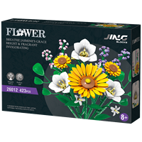 Cadeau de Noël viruel sur TikTok : Kit d'assemblage de bouquet de tournesols et de lys - Fleurs artificielles, modèle de décoration et ornement DIY pour la maison