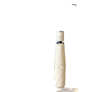 Parapluie pliant ultra-léger à trois sections, entièrement automatique, en tissu pongé moderne, 8 baleines, protection solaire et pluie, impression par sublimation pour adultes - Product Image 2