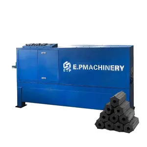 E.P ISO sertifikası onaylı tam otomatik yüksek basınçlı Spiral vida altıgen kömür mangal kömürü briket ekstruder makinesi