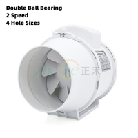 6 pouces 150mm 220V économie d'énergie et ventilateur puissant ventilateur d'extraction de conduit portable pour la culture hydroponique