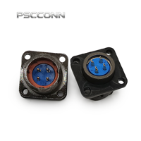Connecteur électrique industriel PSCCONN série FQ, connecteur circulaire étanche IP67, fiche et prise aviation à baïonnette