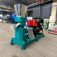 Machine à granulés d'aliments pour animaux Henglu 100 kg/h, nouvelle génération, en acier inoxydable, électrique, diesel et essence, haute efficacité