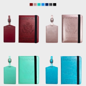 Funda de Pasaporte de Viaje Personalizada Boshiho de Cuero PU con Bloqueo RFID, Impresión de Logotipo en Relieve, Tarjetero, Porta Pasaportes - Product Image 2
