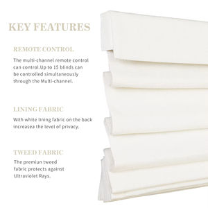 ซามะธิ ผลิตและขายส่งม่านม้วนโรมันคุณภาพสูง ม่านหน้าต่างสมัยใหม่แบบแนวนอน ม่านม้วนอัจฉริยะแบบมอเตอร์ - Product Image 4