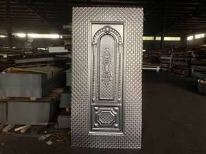 ABYAT Famoso Zinc galvanizado moldeado en relieve Puerta Chapado en la piel Hoja de metal para puertas decorativas - Product Image 5